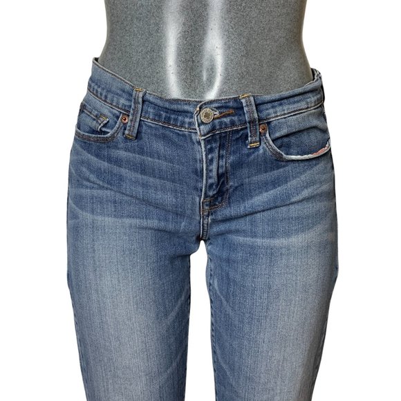Lucky Brand Sofia Boot Ankle Womens Jeans Tag 8/29 Blue Cropped Mid-Rise W30xL30 - Picture 3 of 12